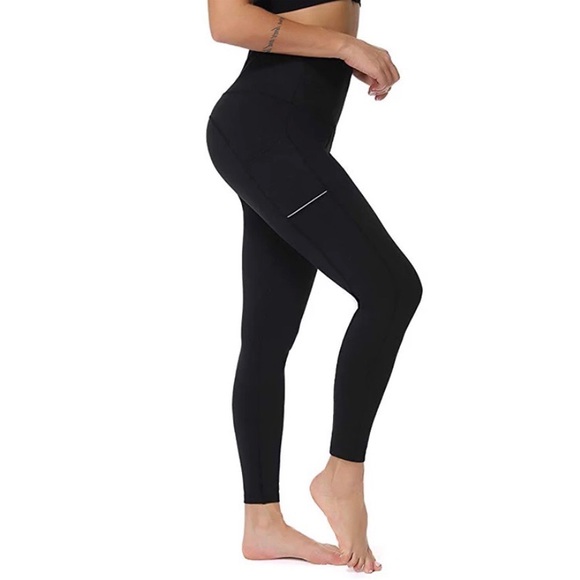 High Waisted Tummy Control Workout Yoga Leggings - Picture 2 of 7